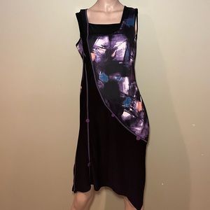 Varation’s Womens Midi Purple And Black Dress. Size: M